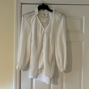 Maeve by Anthropology linen blouse